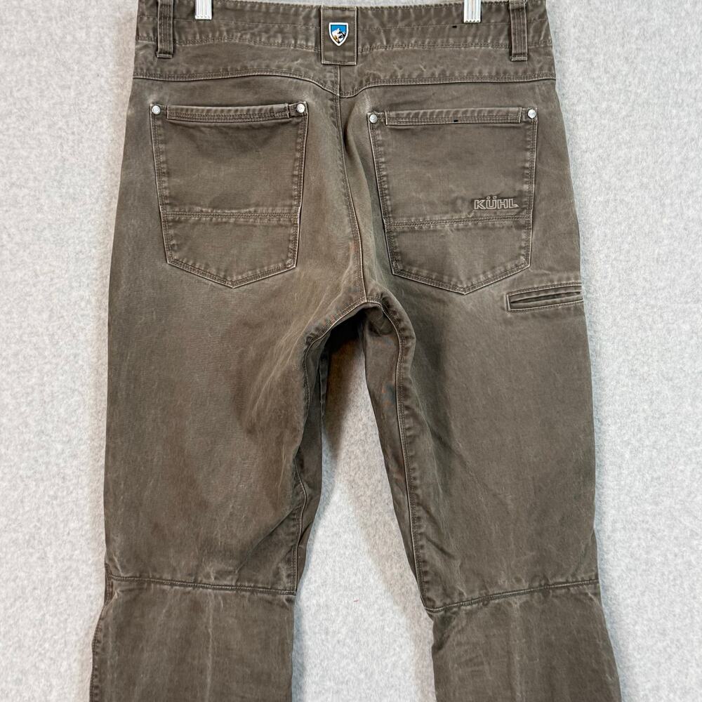 KUHL Rydr Legendary Pants Size 33x34 Vintage Patina Dye Canvas Hiking Utility